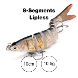 TREHOOK 10cm/12.5cm Pike Wobblers for Fishing Artificial Bait Hard Multi Jointed Swimbait Crankbait Lifelike Fishing Lure Tackle