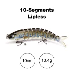 TREHOOK 10cm/12.5cm Pike Wobblers for Fishing Artificial Bait Hard Multi Jointed Swimbait Crankbait Lifelike Fishing Lure Tackle