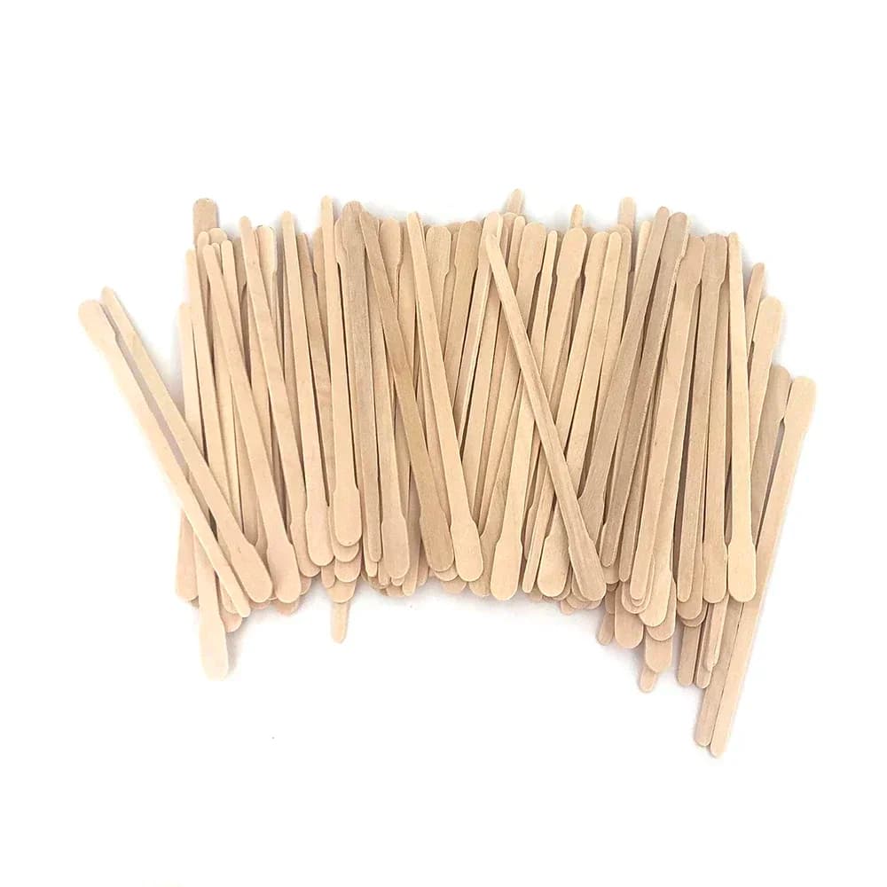 New Hot 100pcs/pack Disposable Wooden Waxing Stick Wax Bean Wiping Wax Tool Disposable Hair Removal Beauty Body Beauty Tool