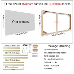 40x60 50x70 40x50cm Canvas Frame Wooden Frames Wooden Photo Oil Painting Canvas Diamond Painting Frames Canvas Wood Wall Frame