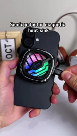 New X76A Magnetic Display Phones Cooler Back-Clip 2 in 1 Game Cooler Semiconductor Fast Phone Cooling Fan for IOS Android Phone
