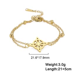 Jeshayuan Witchcraft Pentagram Anklet For Women Jewish Hebrew Tetragrammaton Anklet Witch Knot Anklets Amulet Jewelry Gift