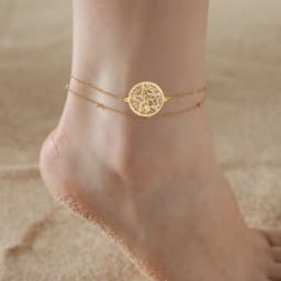 Jeshayuan Witchcraft Pentagram Anklet For Women Jewish Hebrew Tetragrammaton Anklet Witch Knot Anklets Amulet Jewelry Gift