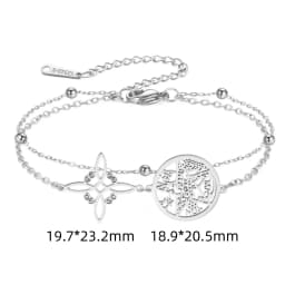 Jeshayuan Witchcraft Pentagram Anklet For Women Jewish Hebrew Tetragrammaton Anklet Witch Knot Anklets Amulet Jewelry Gift