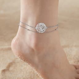 Jeshayuan Witchcraft Pentagram Anklet For Women Jewish Hebrew Tetragrammaton Anklet Witch Knot Anklets Amulet Jewelry Gift
