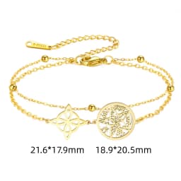 Jeshayuan Witchcraft Pentagram Anklet For Women Jewish Hebrew Tetragrammaton Anklet Witch Knot Anklets Amulet Jewelry Gift