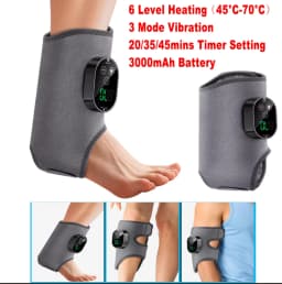 Electric Foot Ankle Massager Heating Foot Vibration Relaxation Brace Belt Plantar Joint Sprain Ankle Support Massager
