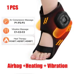 Electric Foot Ankle Massager Heating Foot Vibration Relaxation Brace Belt Plantar Joint Sprain Ankle Support Massager