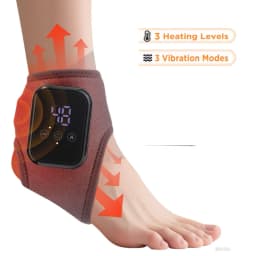 Electric 3-in-1 Ankle Calf Foot Vibration Heated Massager 6 Level Hot Compress Massage Wrist Ankle Brace Leg Hand Foot Relax