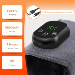 Electric 3-in-1 Ankle Calf Foot Vibration Heated Massager 6 Level Hot Compress Massage Wrist Ankle Brace Leg Hand Foot Relax