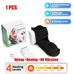 Electric 3-in-1 Ankle Calf Foot Vibration Heated Massager 6 Level Hot Compress Massage Wrist Ankle Brace Leg Hand Foot Relax