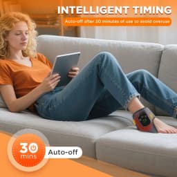 Electric 3-in-1 Ankle Calf Foot Vibration Heated Massager 6 Level Hot Compress Massage Wrist Ankle Brace Leg Hand Foot Relax