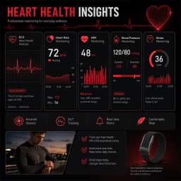 2026 New ECG Health Smart Bracelet HRV Blood Pressure Body Fat BMI Temperature Sleep Monitoring Fitness Tracker for Men Women