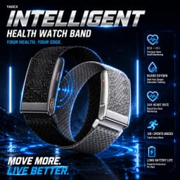 2026 New ECG Health Smart Bracelet HRV Blood Pressure Body Fat BMI Temperature Sleep Monitoring Fitness Tracker for Men Women