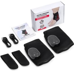 Dual Motor Foot Heat Massager 6 Levels Heating 3 Vibration Massage Foot and Ankle Joint Hot Compress Protection Support Tool