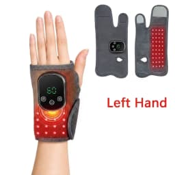 Red Light Cordless Heated Ankle Massager 660nm 40 LED Beads, Vibration Massage Foot Hand Wrap,Ankle Wrist Neck Brace for Choose