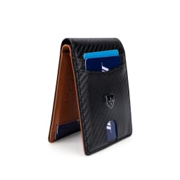 Slim Wallet for Men-Leather Money Clip Mens Wallets-RFID Blocking Front Pocket Bifold Credit Card Holder