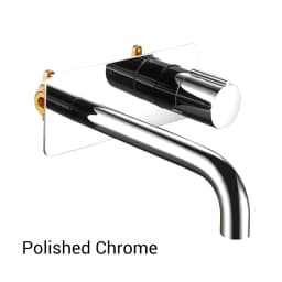 Bathroom Faucet Wall Mounted Mixer Sink Tap Dual Control Single Handle Faucet Solid Brass Rose Gold Tap Hot And Cold Water