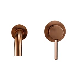 Bagnolux Black Chrome Rose Gold Brushed Polished Brass Single Handle Hot Cold Water Wall Mounted Embedded Bathroom Basin Faucet