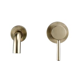 Bagnolux Black Chrome Rose Gold Brushed Polished Brass Single Handle Hot Cold Water Wall Mounted Embedded Bathroom Basin Faucet