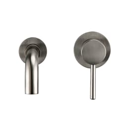 Bagnolux Black Chrome Rose Gold Brushed Polished Brass Single Handle Hot Cold Water Wall Mounted Embedded Bathroom Basin Faucet