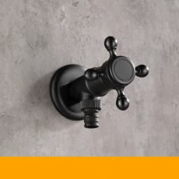 ZGRK Brass Black Faucet Bathroom Washing Machine Faucet Mop Taps Toilet Corner Faucet Tap Garden Outdoor Mixer Double Using