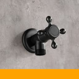 ZGRK Brass Black Faucet Bathroom Washing Machine Faucet Mop Taps Toilet Corner Faucet Tap Garden Outdoor Mixer Double Using