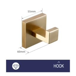 Brushed Gold Bathroom Accessories Set Toilet Brush Holder Toilet Paper Holder Towel Bar Rail Rack Hanger Hook Soap Dish Hardware