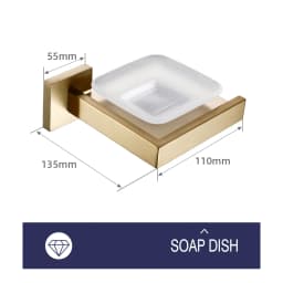 Brushed Gold Bathroom Accessories Set Toilet Brush Holder Toilet Paper Holder Towel Bar Rail Rack Hanger Hook Soap Dish Hardware