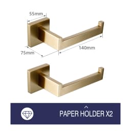 Brushed Gold Bathroom Accessories Set Toilet Brush Holder Toilet Paper Holder Towel Bar Rail Rack Hanger Hook Soap Dish Hardware