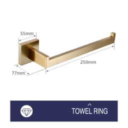 Brushed Gold Bathroom Accessories Set Toilet Brush Holder Toilet Paper Holder Towel Bar Rail Rack Hanger Hook Soap Dish Hardware