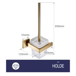 Brushed Gold Bathroom Accessories Set Toilet Brush Holder Toilet Paper Holder Towel Bar Rail Rack Hanger Hook Soap Dish Hardware