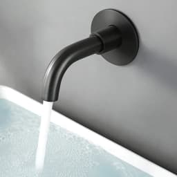 Bagnolux Black Brushed Polished Chrome Stainless Steel Rose Gold Brass Round Bathtub Spout Basin Bathroom Faucet
