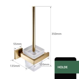 Matte Gold Towel Rack 304 stainless steel Towel Bar Double Towel Shelf Paper Holder Tissue Holder Toilet Brush Holder