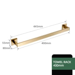 Matte Gold Towel Rack 304 stainless steel Towel Bar Double Towel Shelf Paper Holder Tissue Holder Toilet Brush Holder