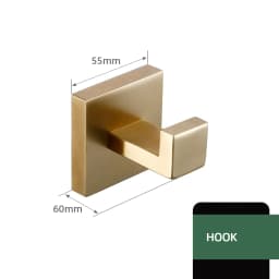 Matte Gold Towel Rack 304 stainless steel Towel Bar Double Towel Shelf Paper Holder Tissue Holder Toilet Brush Holder