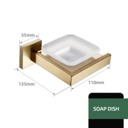 Matte Gold Towel Rack 304 stainless steel Towel Bar Double Towel Shelf Paper Holder Tissue Holder Toilet Brush Holder