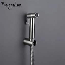 Manufacturers wholesale marketing Brass Toilet Hand Held Bidet Sprayer Kit with 47inch Hose and ABS Bracket Holder Wall  Chrome