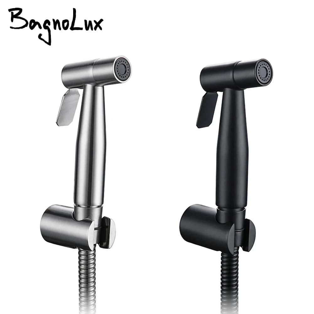Manufacturers wholesale marketing Brass Toilet Hand Held Bidet Sprayer Kit with 47inch Hose and ABS Bracket Holder Wall  Chrome