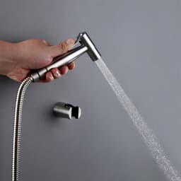 Manufacturers wholesale marketing Brass Toilet Hand Held Bidet Sprayer Kit with 47inch Hose and ABS Bracket Holder Wall  Chrome