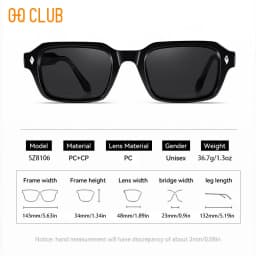 O-Q CLUB Uv400 Polarized Sunglasses Men 2024 Lunette Men's Glasses Women Eyewear Sunglass Luxury Women's Eyepieces Man Lenses