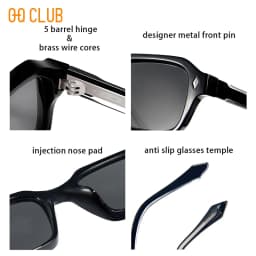 O-Q CLUB Uv400 Polarized Sunglasses Men 2024 Lunette Men's Glasses Women Eyewear Sunglass Luxury Women's Eyepieces Man Lenses
