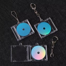 1pc NFC Functional CD Disc Key Chain Mini CD Case Keychain Peripheral Commemorative Album Key Holder For DIY Backpack Pendant