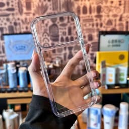 Luxury Clear Hard Acrylic Phone Case For iPhone 17 Air 16 15 14 13 12 11 18 Pro Max XS XR X Plus Soft Shockproof Bumper Cover