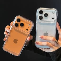 Luxury Clear Hard Acrylic Phone Case For iPhone 17 Air 16 15 14 13 12 11 18 Pro Max XS XR X Plus Soft Shockproof Bumper Cover
