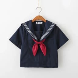 Navy blue JK uniform Autumn Summer Short/long Sleeve Japanese School Uniforms For Girls Sailor Pleated Skirt JK Sets Uniform