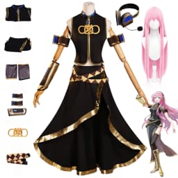 Anime Megurine Cosplay Costume Wig Luka Christmas Halloween Party Clothing