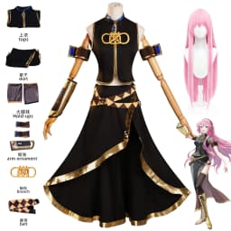 Anime Megurine Cosplay Costume Wig Luka Christmas Halloween Party Clothing