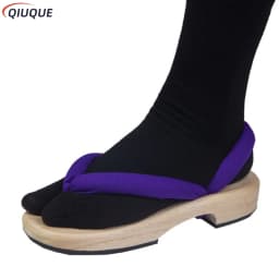 1 Pair Anime Cosplay Shoes Tanjirou Nezuko Zenitsu Giyuu Shinobu Kyoujurou Muichirou Mitsuri Sandals Geta Clogs Flip Flops