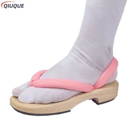 1 Pair Anime Cosplay Shoes Tanjirou Nezuko Zenitsu Giyuu Shinobu Kyoujurou Muichirou Mitsuri Sandals Geta Clogs Flip Flops